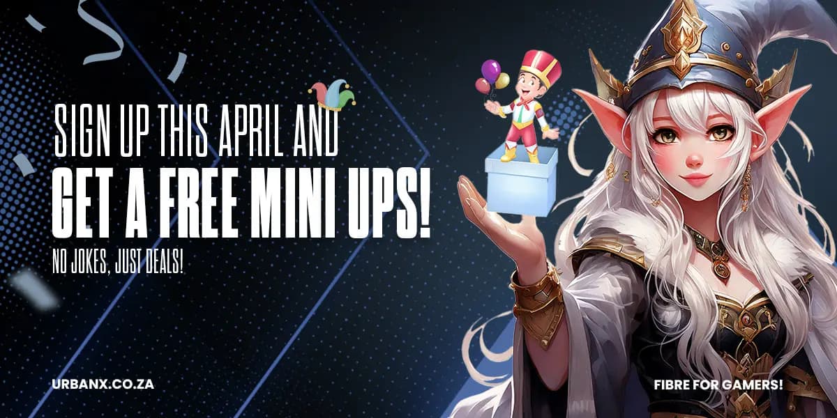 No Jokes, Just Deals: Get a Free UPS with UrbanX Fibre This April
