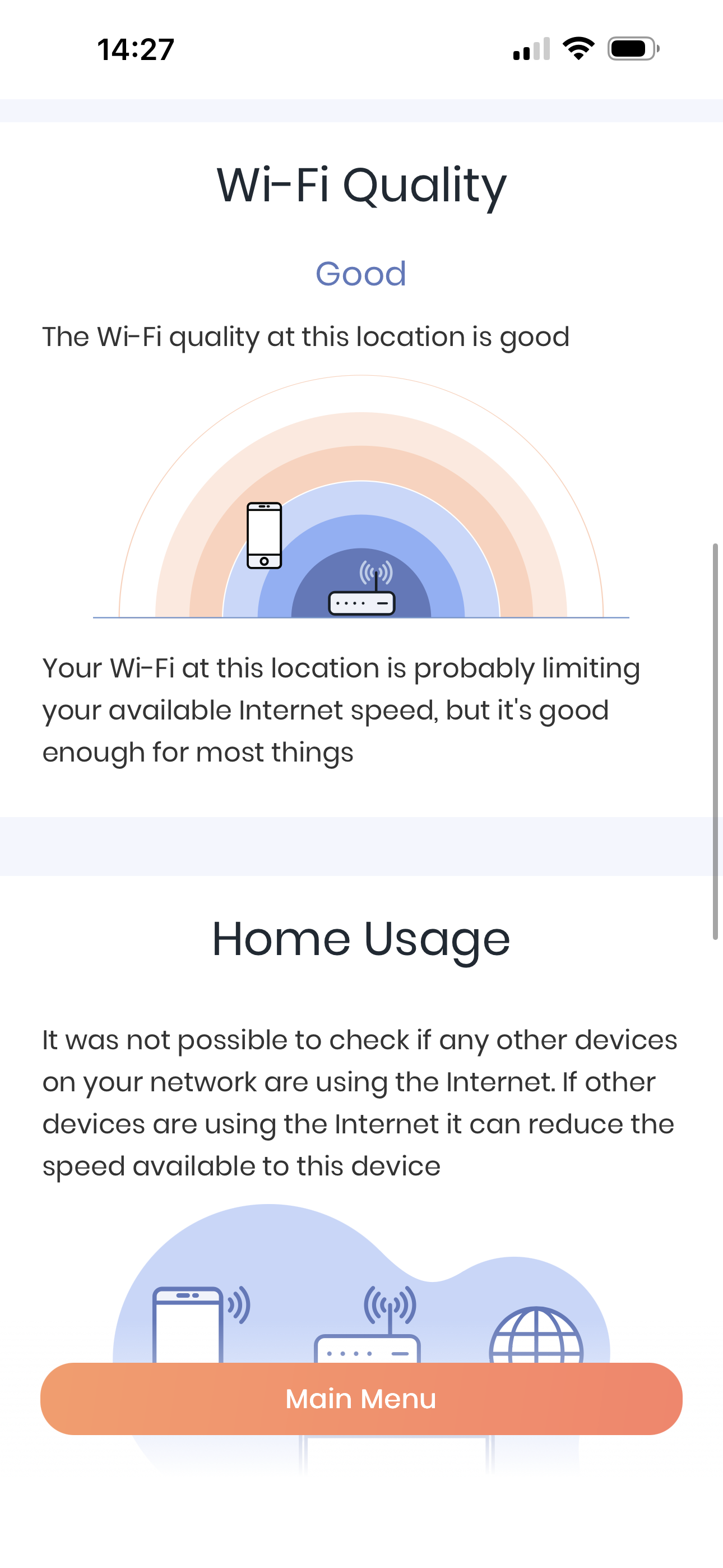 Wi-Fi Quality Gauge Visualization