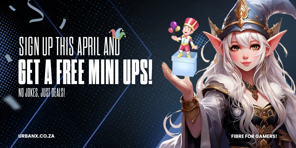 No Jokes, Just Deals: Get a Free UPS with UrbanX Fibre This April